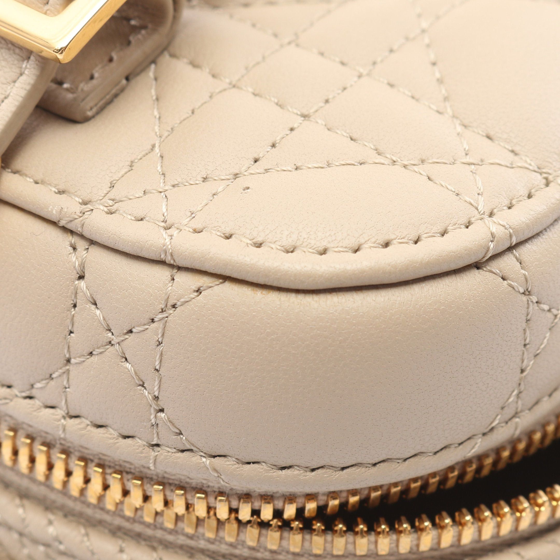 Dior Dior Diortravel Small Vanity Canage Handbag Bag Leather Beige Size ONE SIZE - 5 Thumbnail