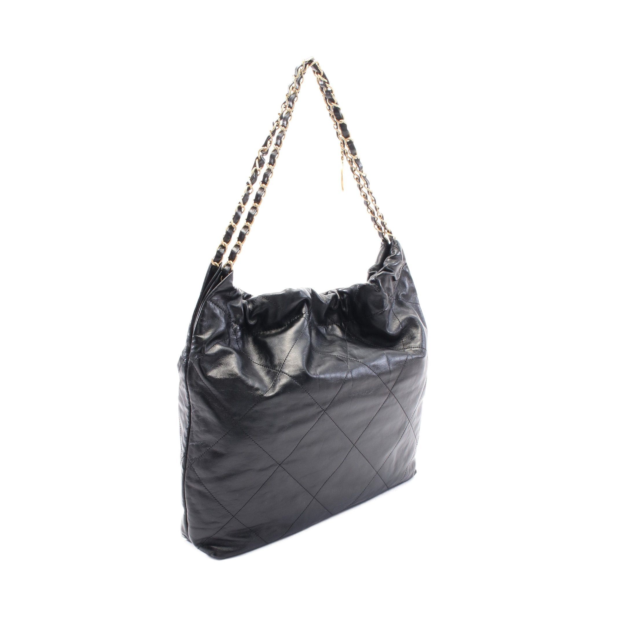 Chanel Chanel Matelasse Chanel 22 Small Chain Shoulder Bag Leather Black Gold Hardware Size ONE SIZE - 2 Thumbnail