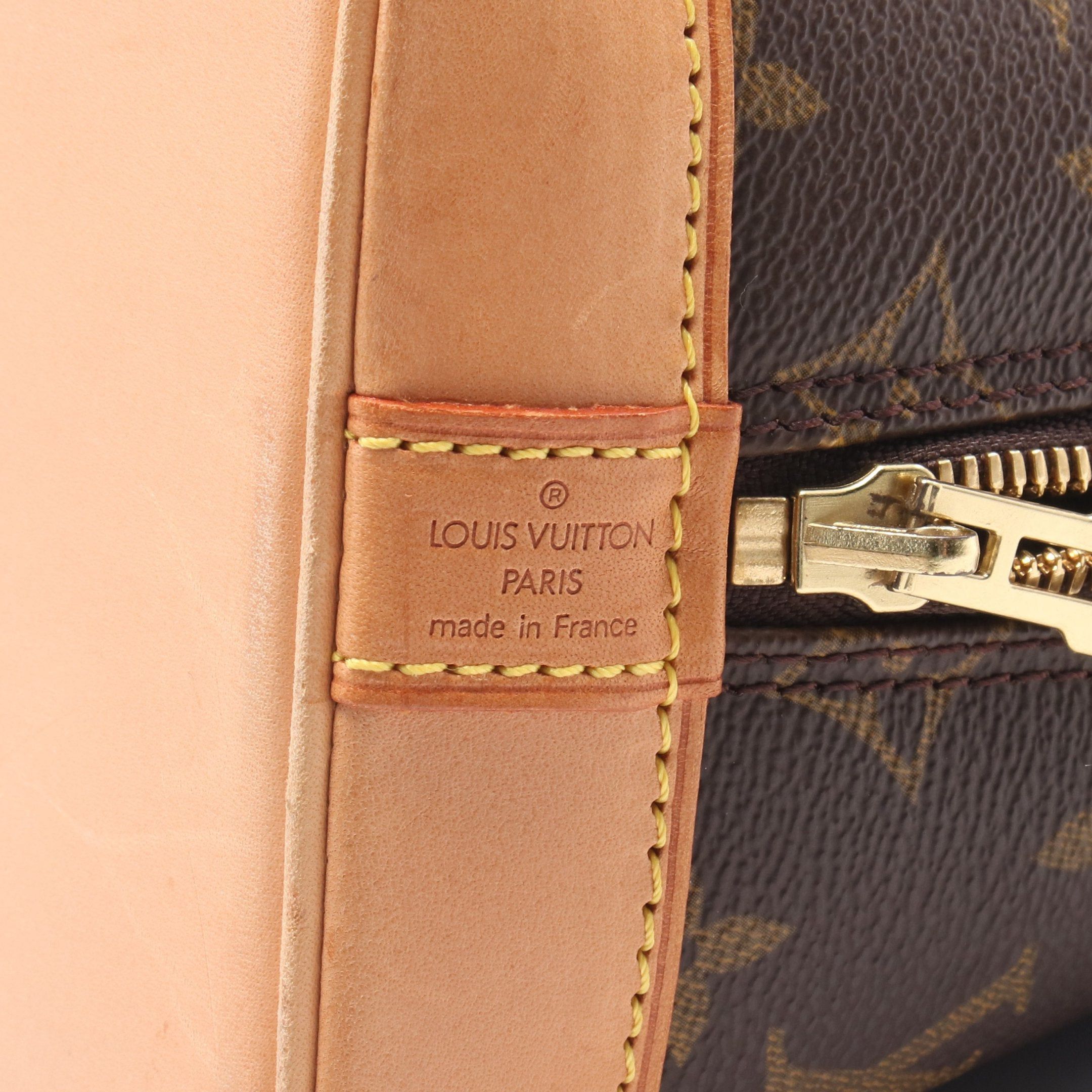 Louis Vuitton Louis Vuitton Alma Pm Monogram Handbag Leather Brown Size ONE SIZE - 4 Thumbnail
