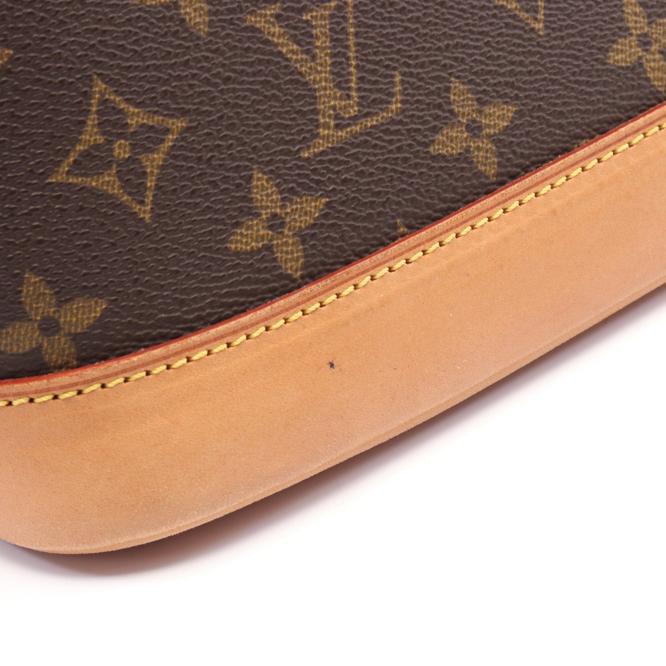 Louis Vuitton Louis Vuitton Alma Pm Monogram Handbag Leather Brown Size ONE SIZE - 9 Thumbnail