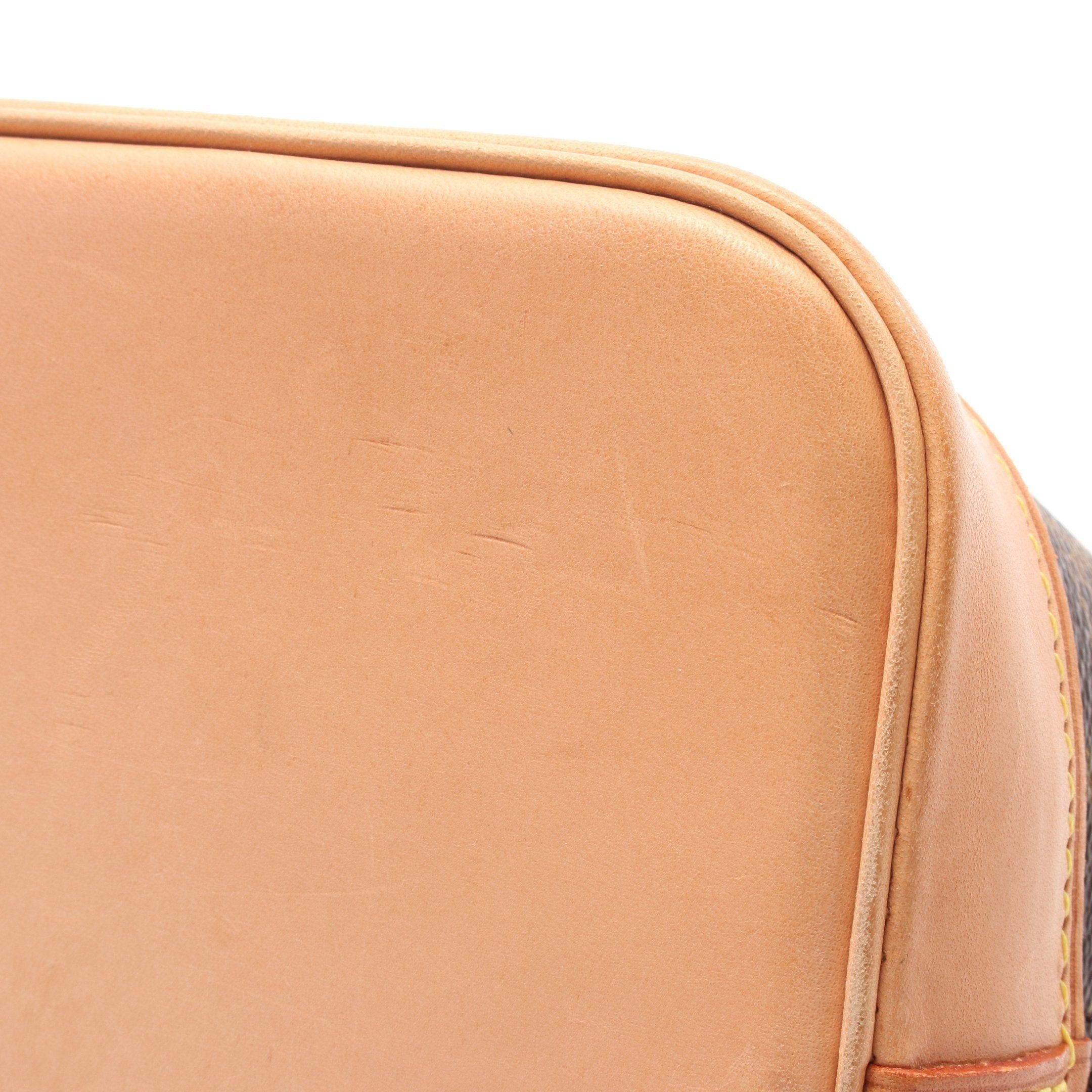 Louis Vuitton Louis Vuitton Alma Pm Monogram Handbag Leather Brown Size ONE SIZE - 8 Thumbnail