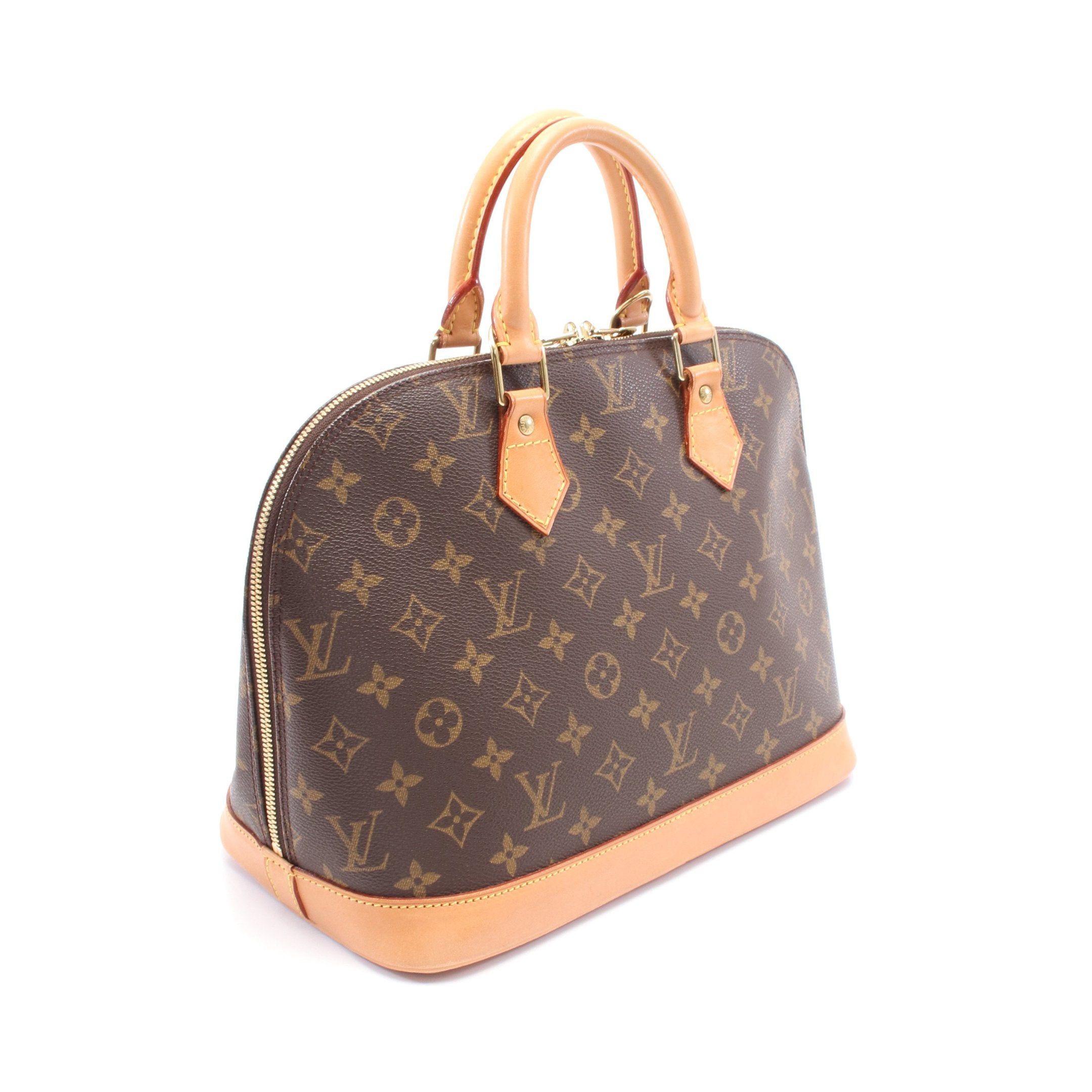 Louis Vuitton Louis Vuitton Alma Pm Monogram Handbag Leather Brown Size ONE SIZE - 2 Thumbnail