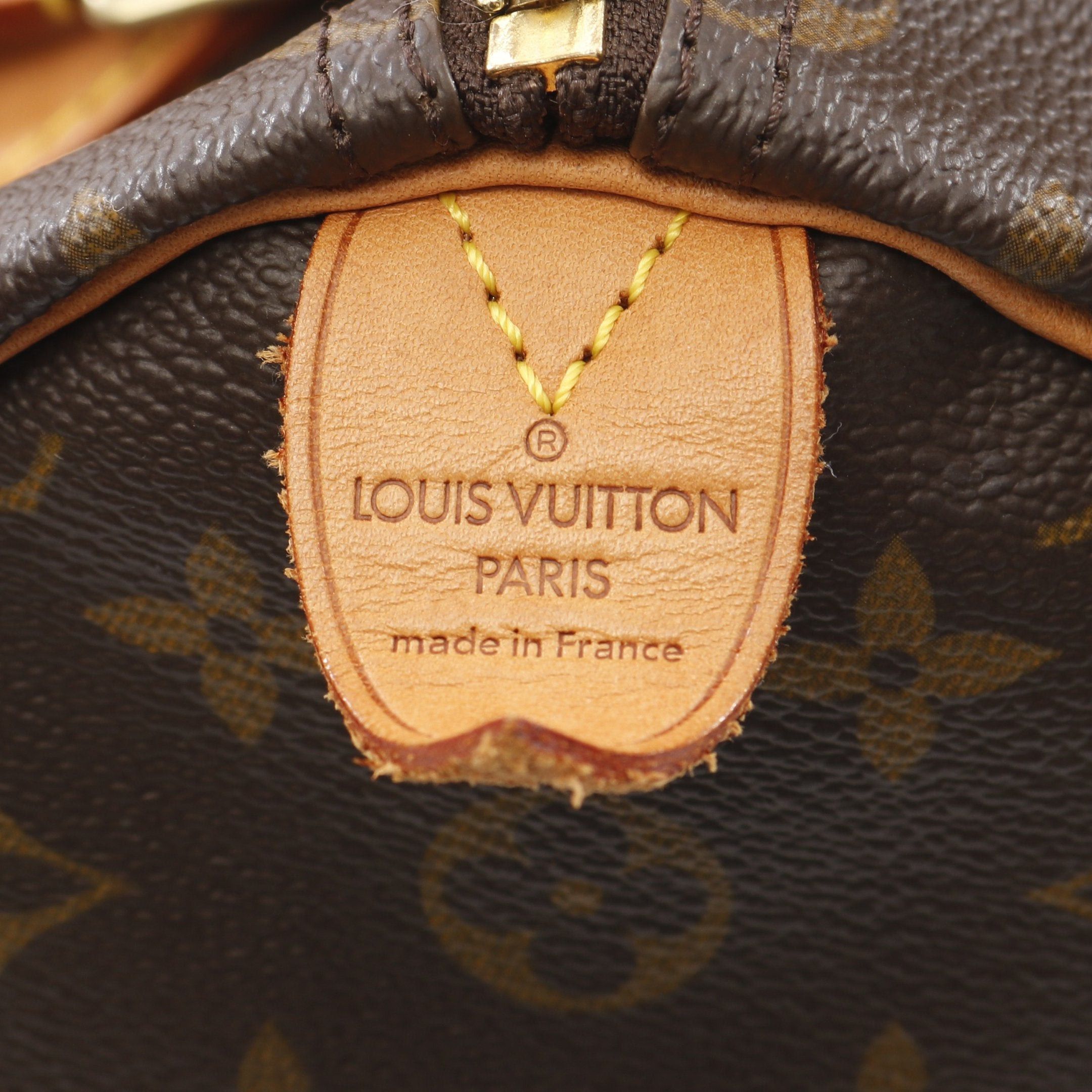 Louis Vuitton Louis Vuitton Speedy 35 Monogram Handbag Leather Brown Size ONE SIZE - 4 Thumbnail