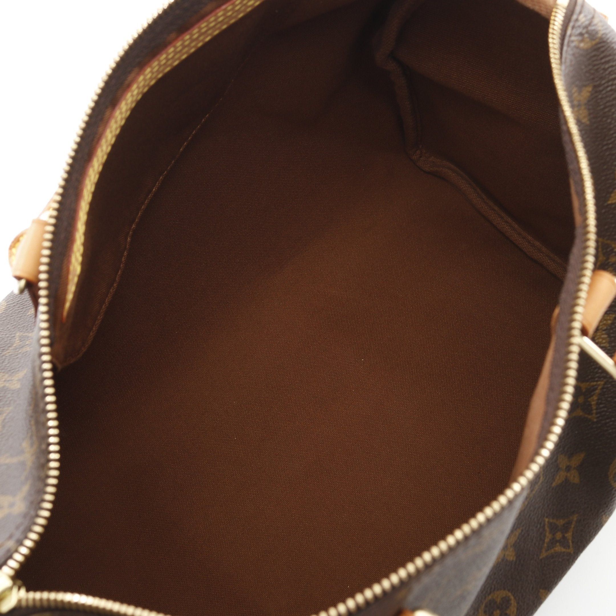 Louis Vuitton Louis Vuitton Speedy 35 Monogram Handbag Leather Brown Size ONE SIZE - 3 Thumbnail