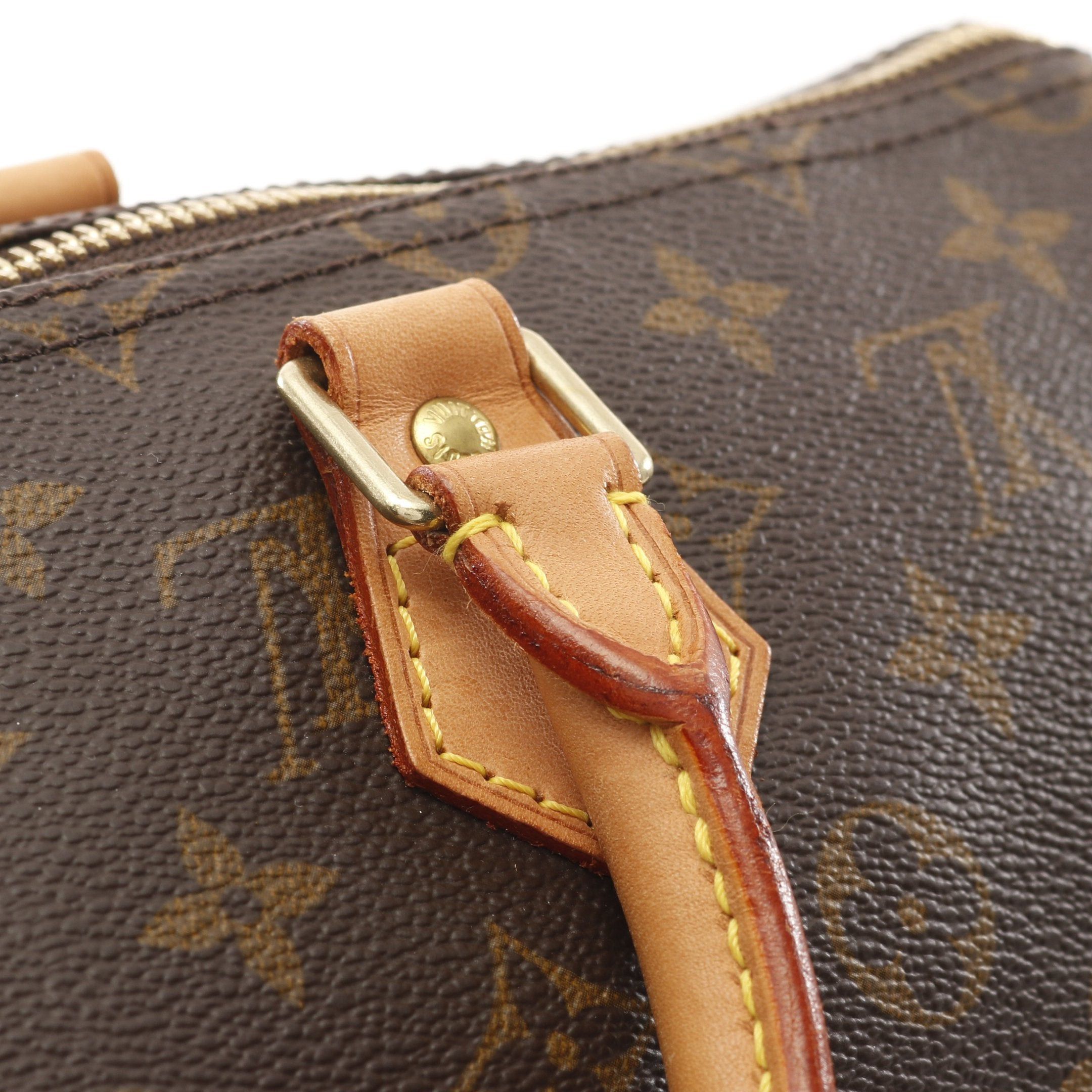 Louis Vuitton Louis Vuitton Speedy 35 Monogram Handbag Leather Brown Size ONE SIZE - 9 Thumbnail