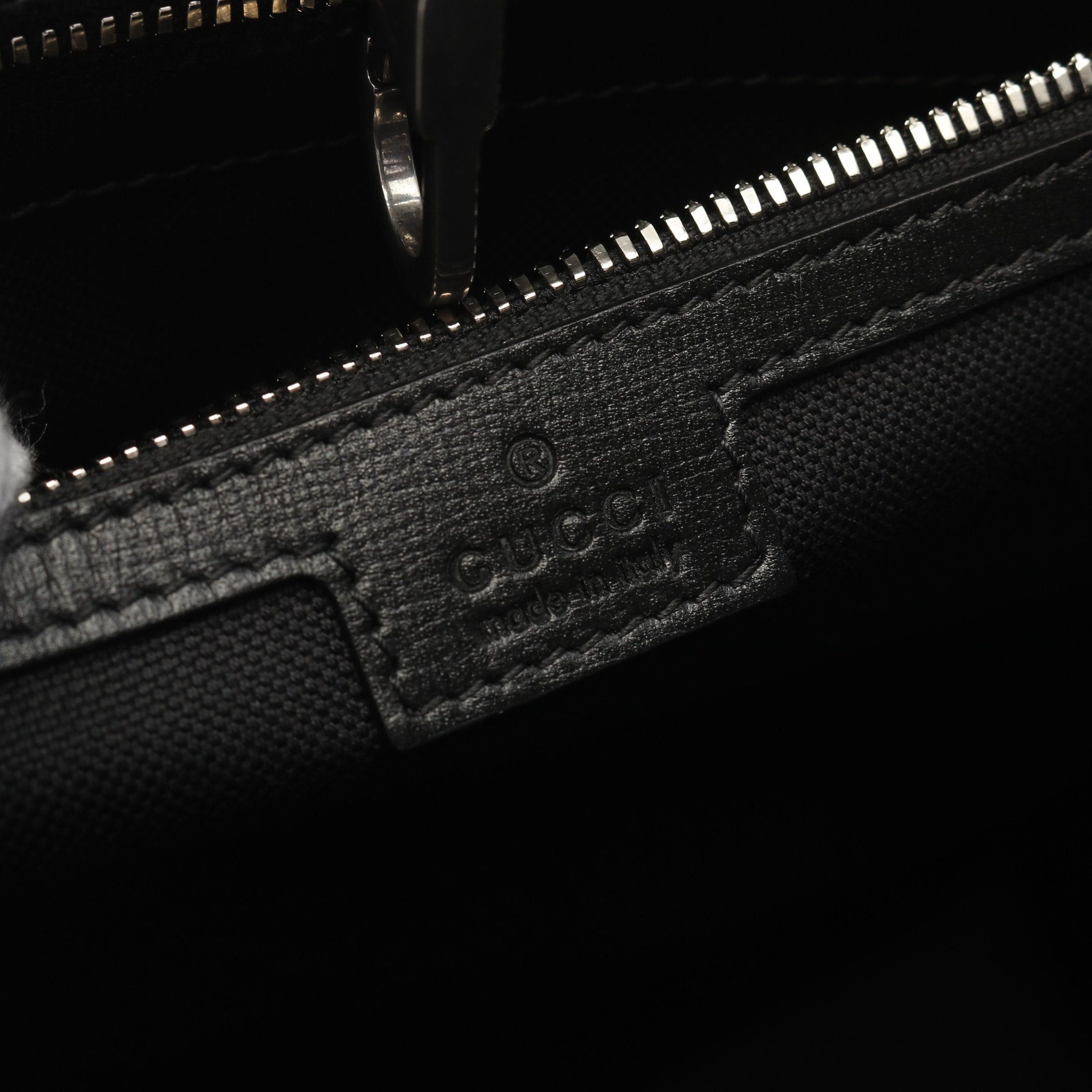 Gucci Gucci Interlocking G Medium Tote Gg Supreme Handbag Bag Leather Black Gray Size ONE SIZE - 4 Thumbnail