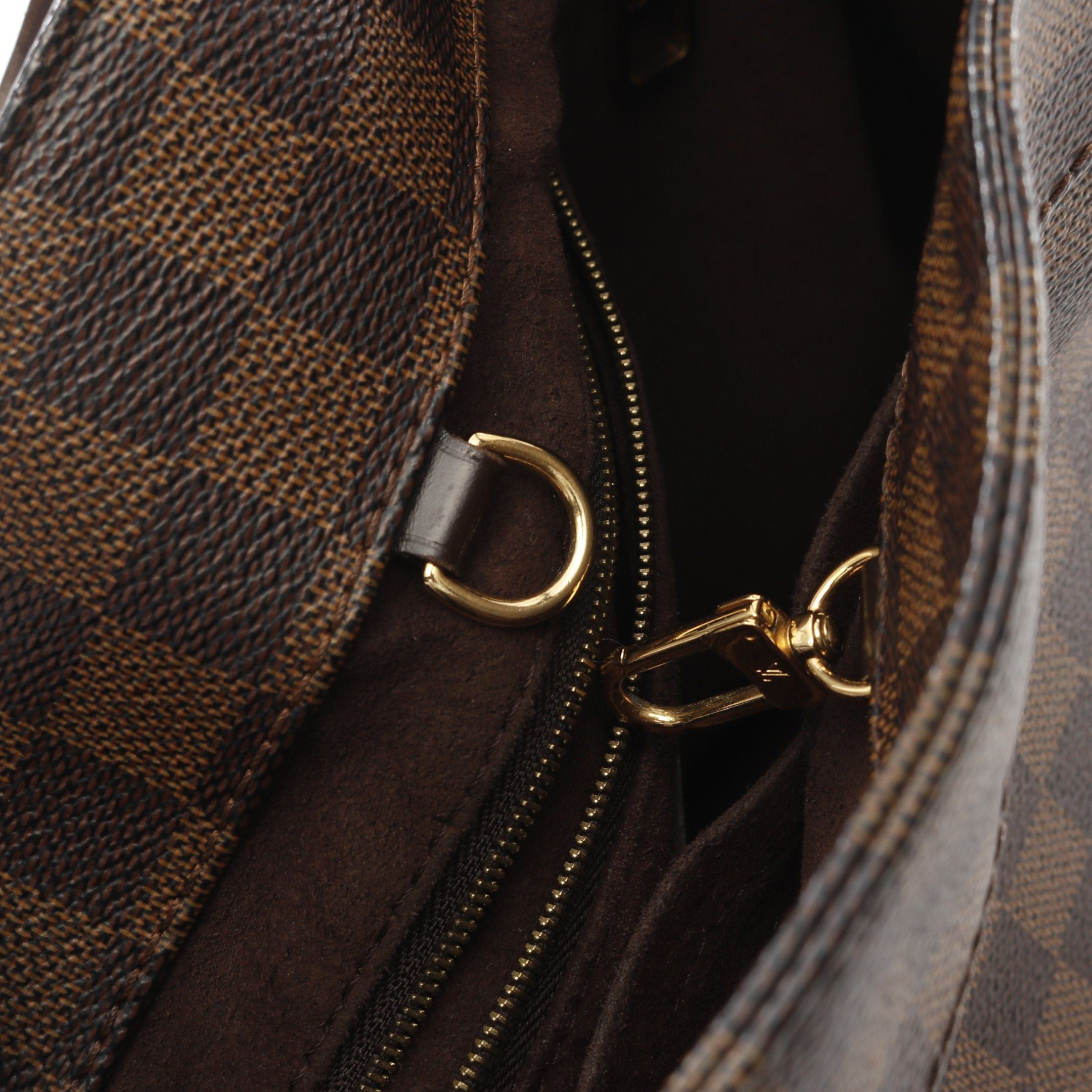 Louis Vuitton Louis Vuitton Marleborn Pm Damier Ebene Shoulder Bag Leather Brown Size ONE SIZE - 11 Thumbnail