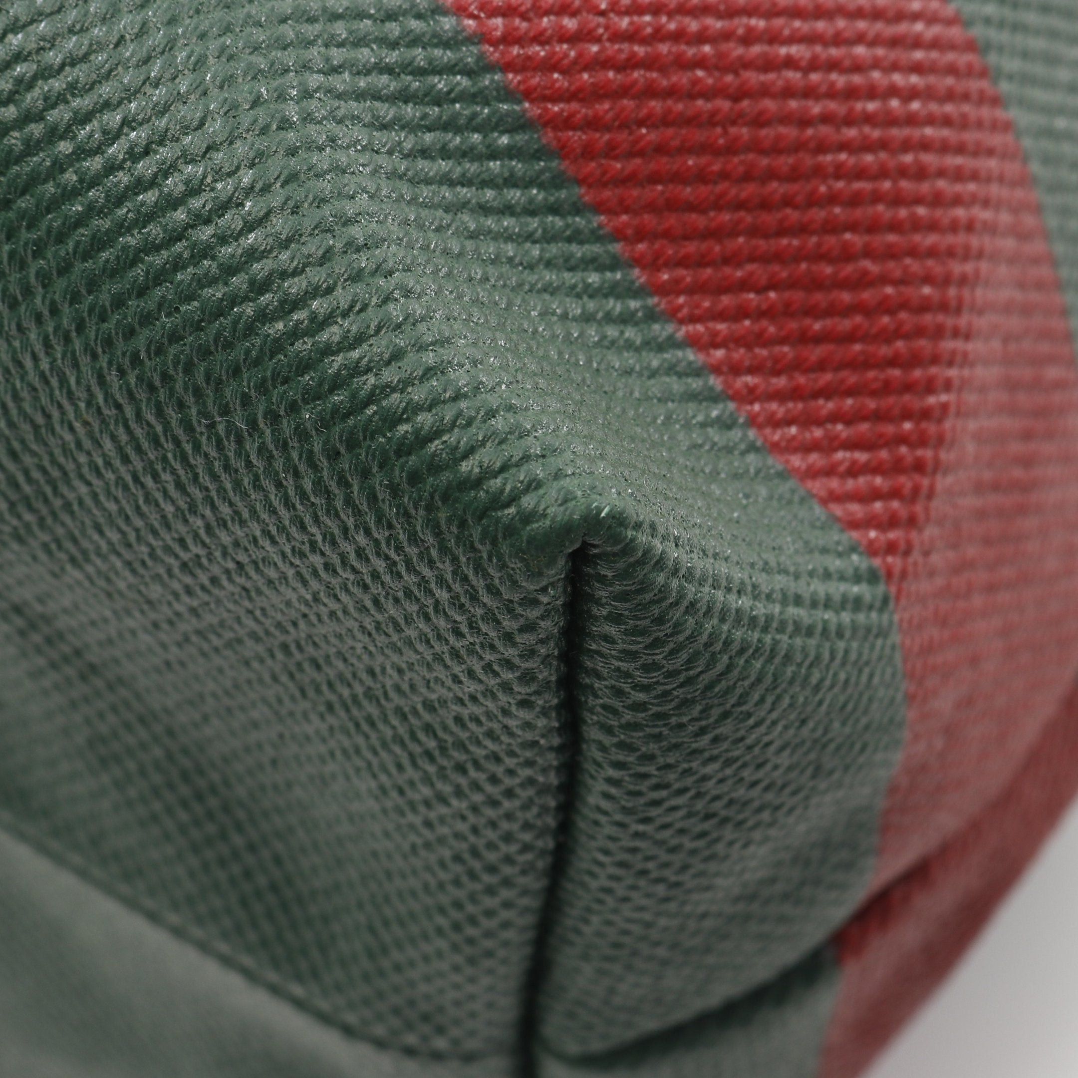 Gucci Gucci Sherry Line Embossed Logo Shoulder Bag Tote Canvas Ivory Green Red Size ONE SIZE - 5 Thumbnail