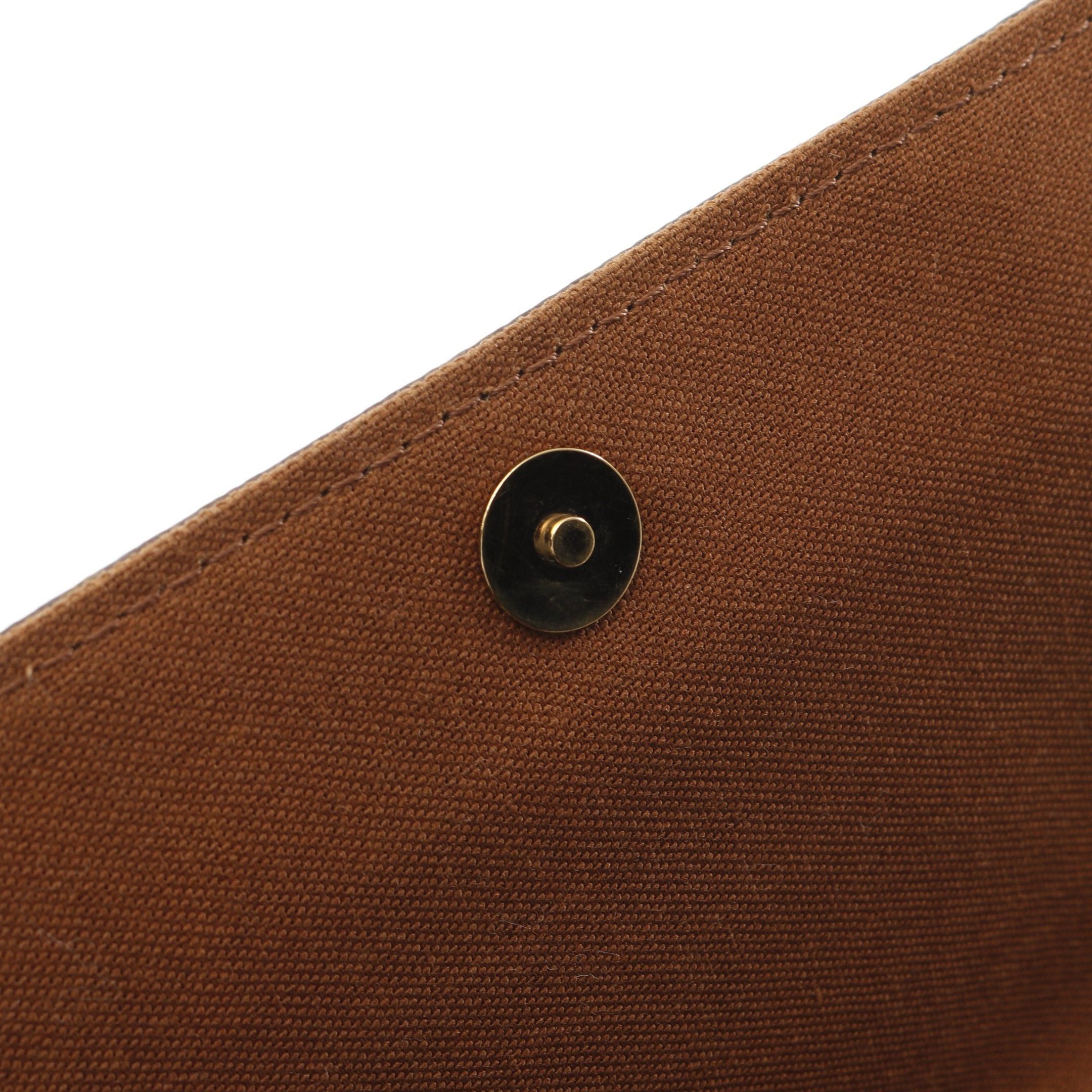 Louis Vuitton Louis Vuitton Mini Looping Monogram Handbag Leather Brown Size ONE SIZE - 9 Thumbnail