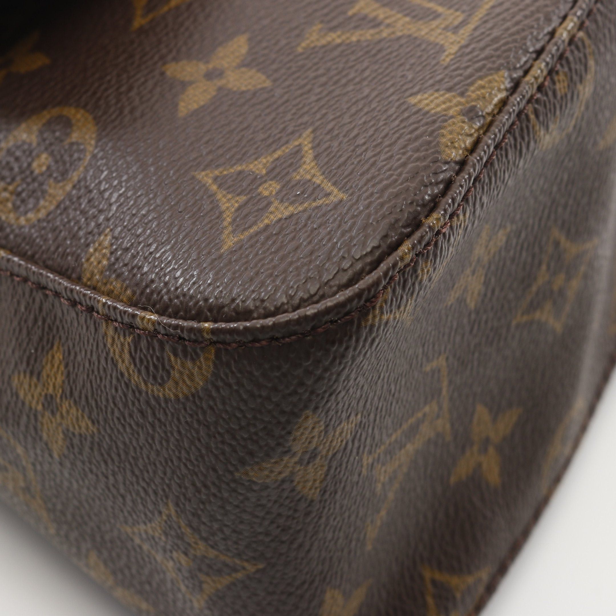 Louis Vuitton Louis Vuitton Mini Looping Monogram Handbag Leather Brown Size ONE SIZE - 6 Thumbnail