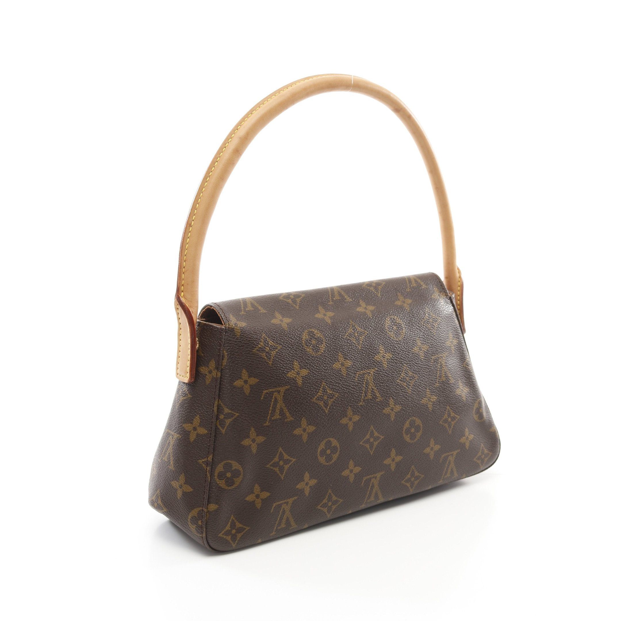 Louis Vuitton Louis Vuitton Mini Looping Monogram Handbag Leather Brown Size ONE SIZE - 2 Thumbnail