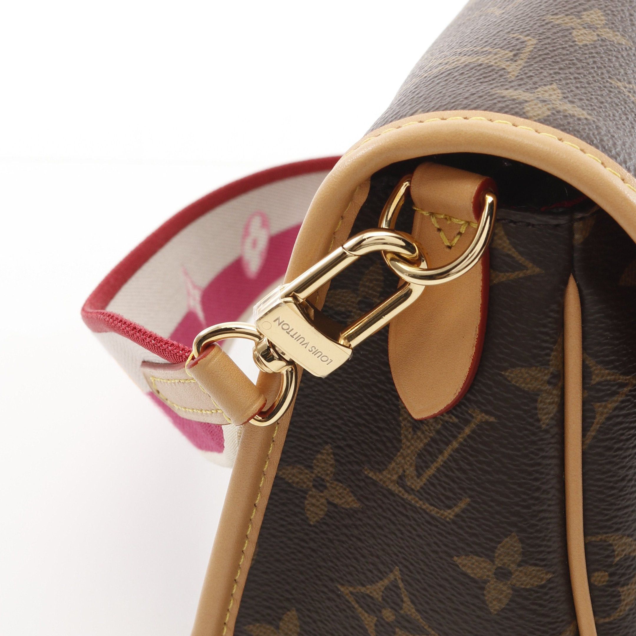 Louis Vuitton Louis Vuitton Diane Nm Pm Monogram Fuchsia One Shoulder Bag Leather Brown Size ONE SIZE - 7 Thumbnail