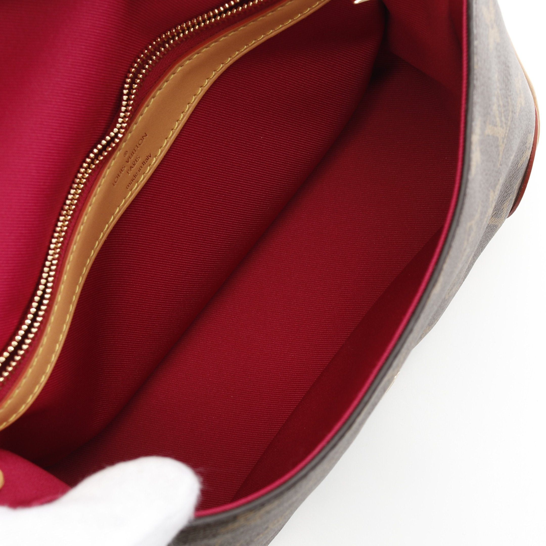 Louis Vuitton Louis Vuitton Diane Nm Pm Monogram Fuchsia One Shoulder Bag Leather Brown Size ONE SIZE - 3 Thumbnail