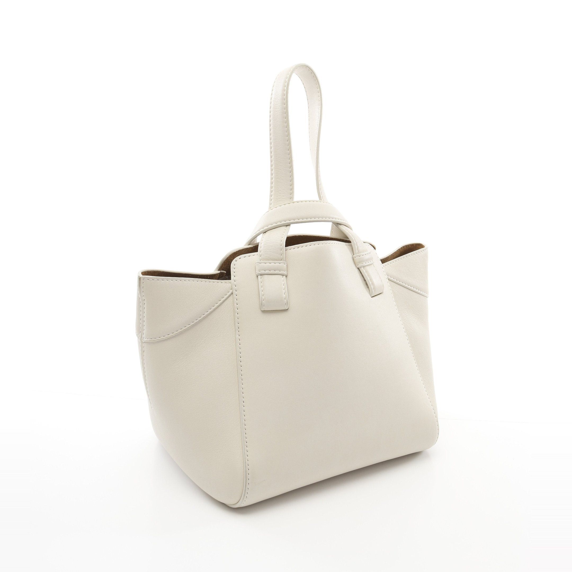 Loewe Loewe Hammock Nugget Handbag Leather Off White Size ONE SIZE - 2 Thumbnail