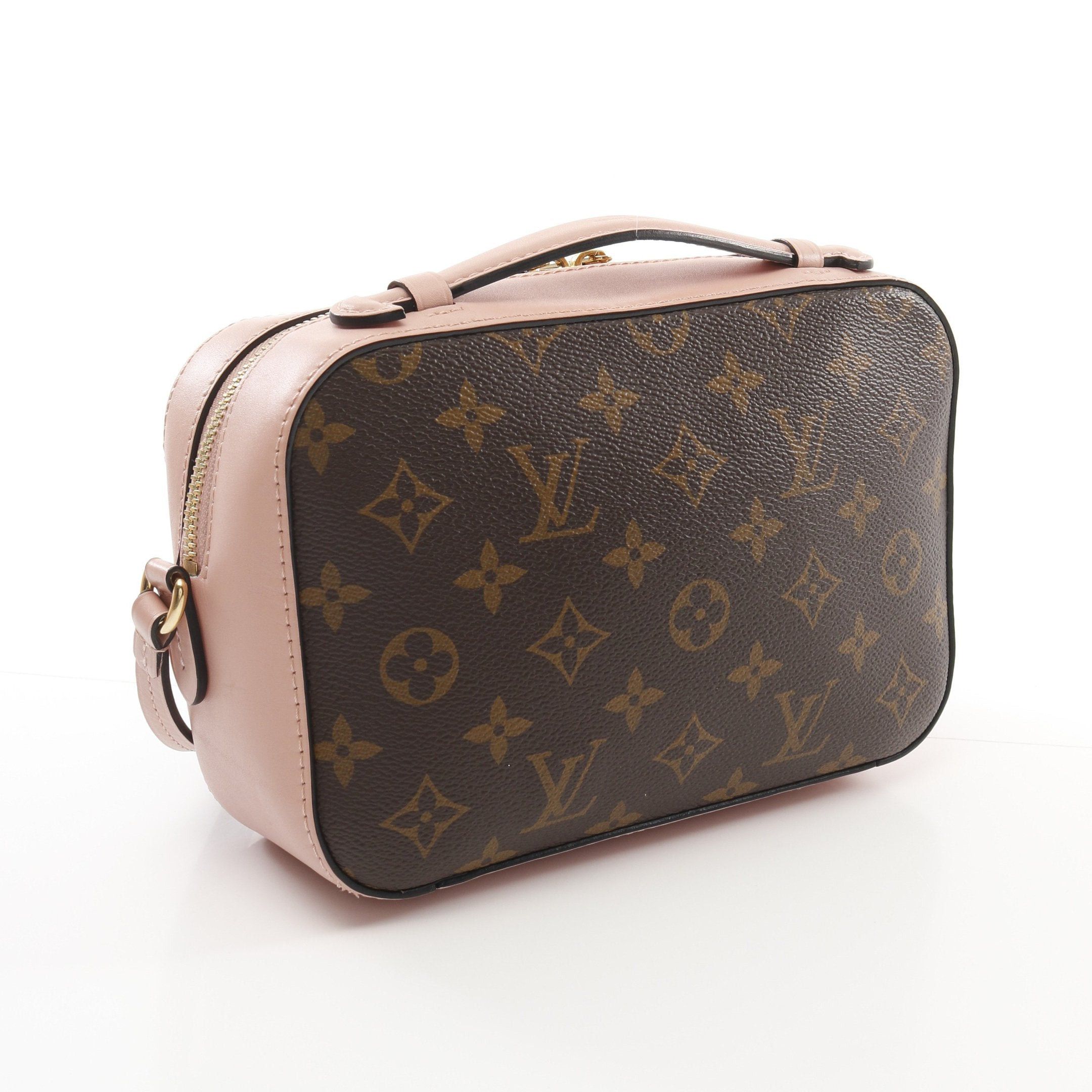 Louis Vuitton Louis Vuitton Saintonge Monogram Rose Poodle Shoulder Bag Leather Brown Pink Size ONE SIZE - 2 Thumbnail