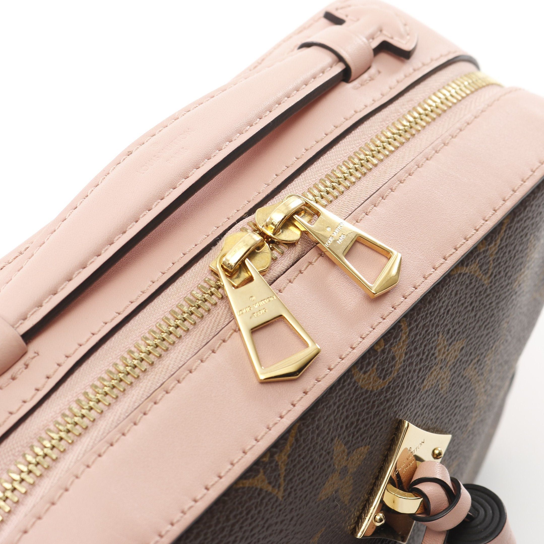 Louis Vuitton Louis Vuitton Saintonge Monogram Rose Poodle Shoulder Bag Leather Brown Pink Size ONE SIZE - 9 Thumbnail