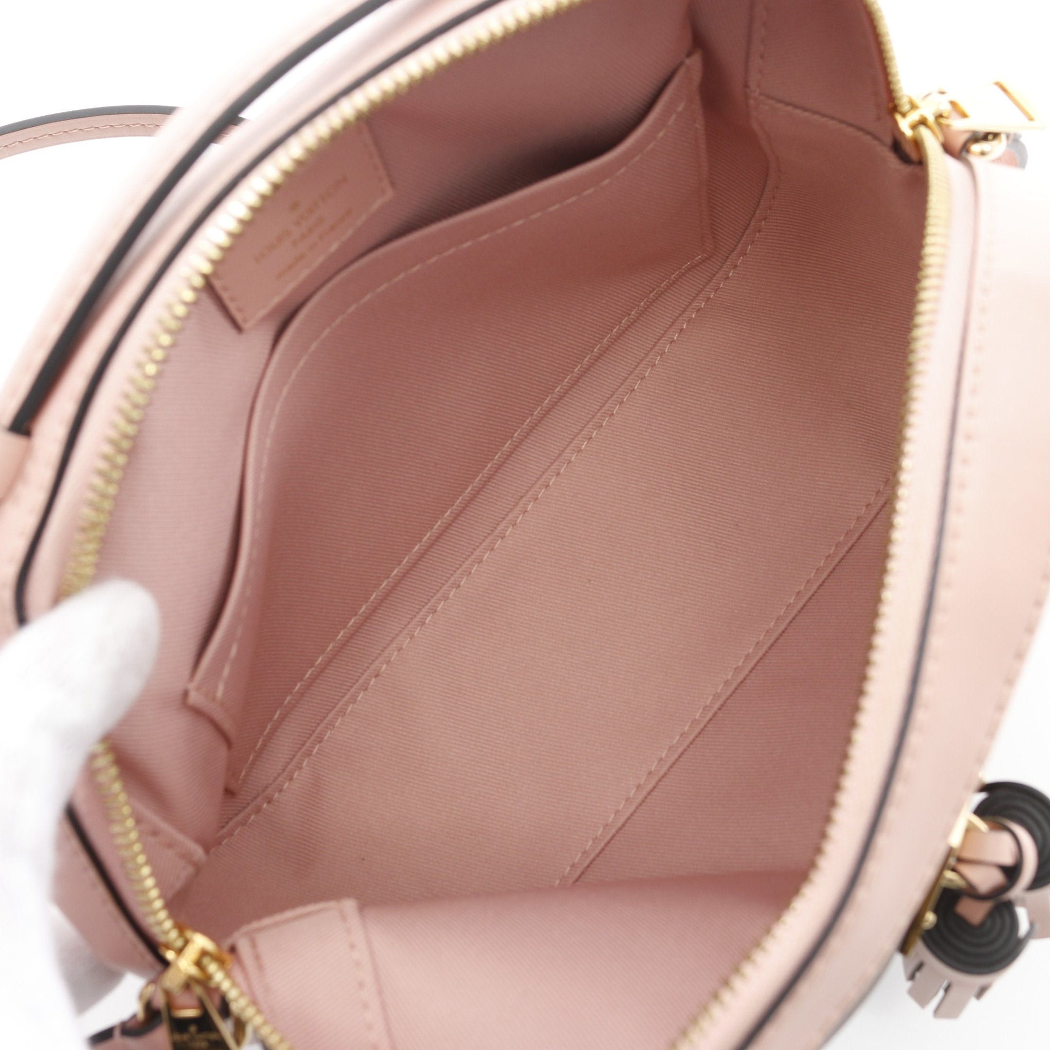 Louis Vuitton Louis Vuitton Saintonge Monogram Rose Poodle Shoulder Bag Leather Brown Pink Size ONE SIZE - 3 Thumbnail