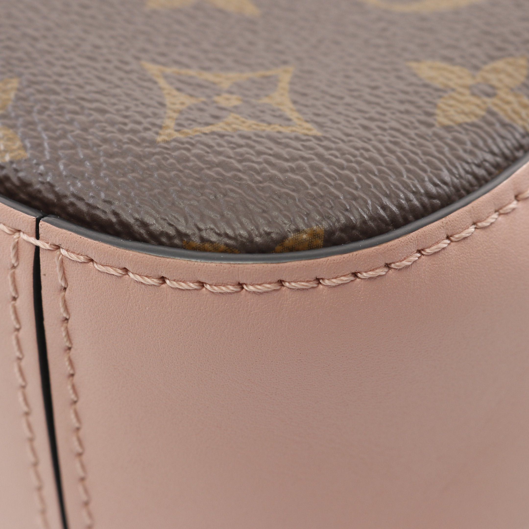 Louis Vuitton Louis Vuitton Saintonge Monogram Rose Poodle Shoulder Bag Leather Brown Pink Size ONE SIZE - 8 Thumbnail