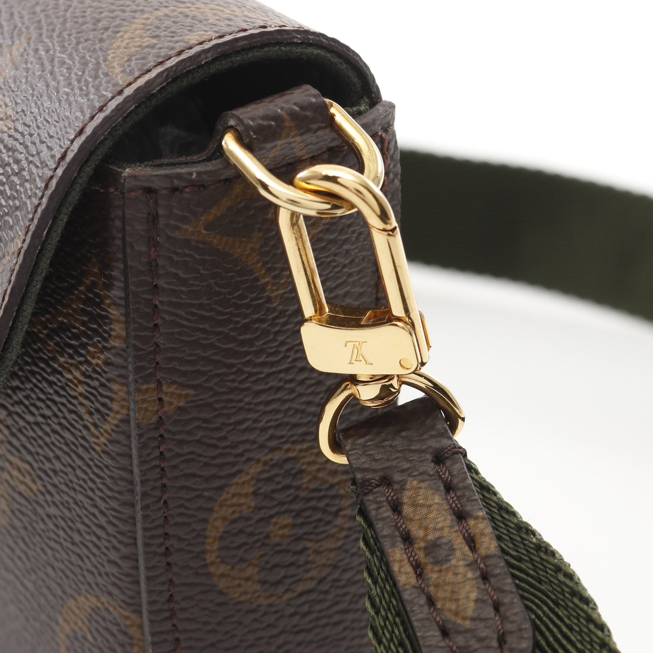 Louis Vuitton Louis Vuitton Multy Pochette Felicie Monogram Shoulder Bag Brown Dark Green Size ONE SIZE - 7 Thumbnail
