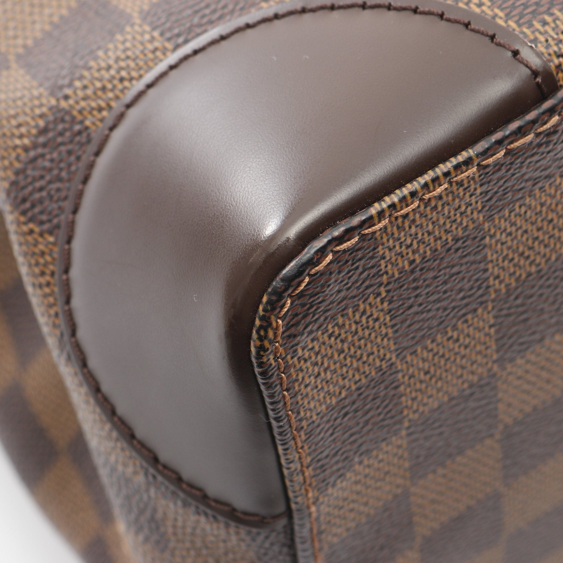 Louis Vuitton Louis Vuitton Hampstead Pm Damier Ebene Handbag Tote Bag Leather Brown Size ONE SIZE - 6 Thumbnail