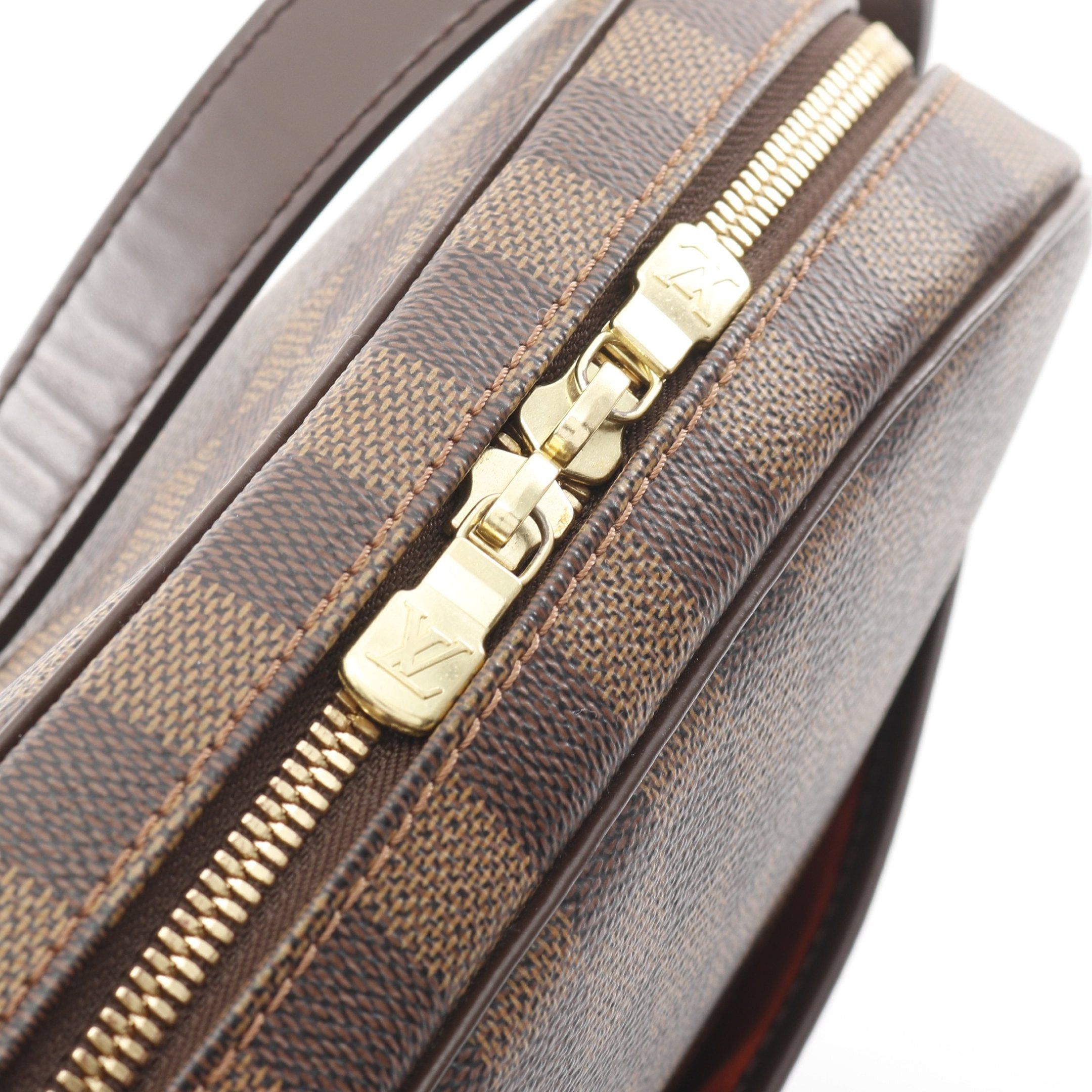 Louis Vuitton Louis Vuitton Ipanema Gm Damier Ebene Shoulder Bag Leather Brown Size ONE SIZE - 9 Thumbnail