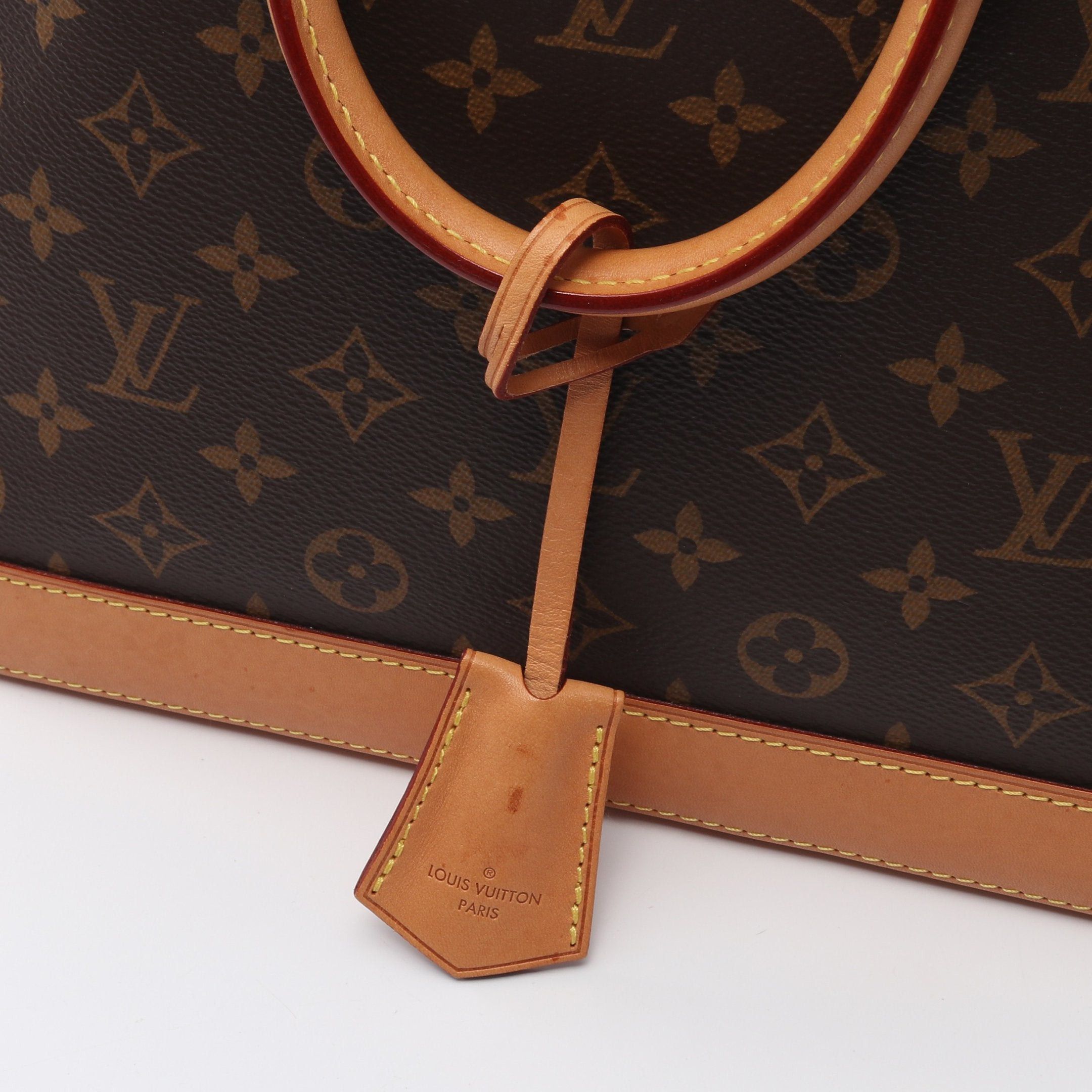Louis Vuitton Louis Vuitton Alma Monogram Handbag Leather Brown Size ONE SIZE - 10 Thumbnail