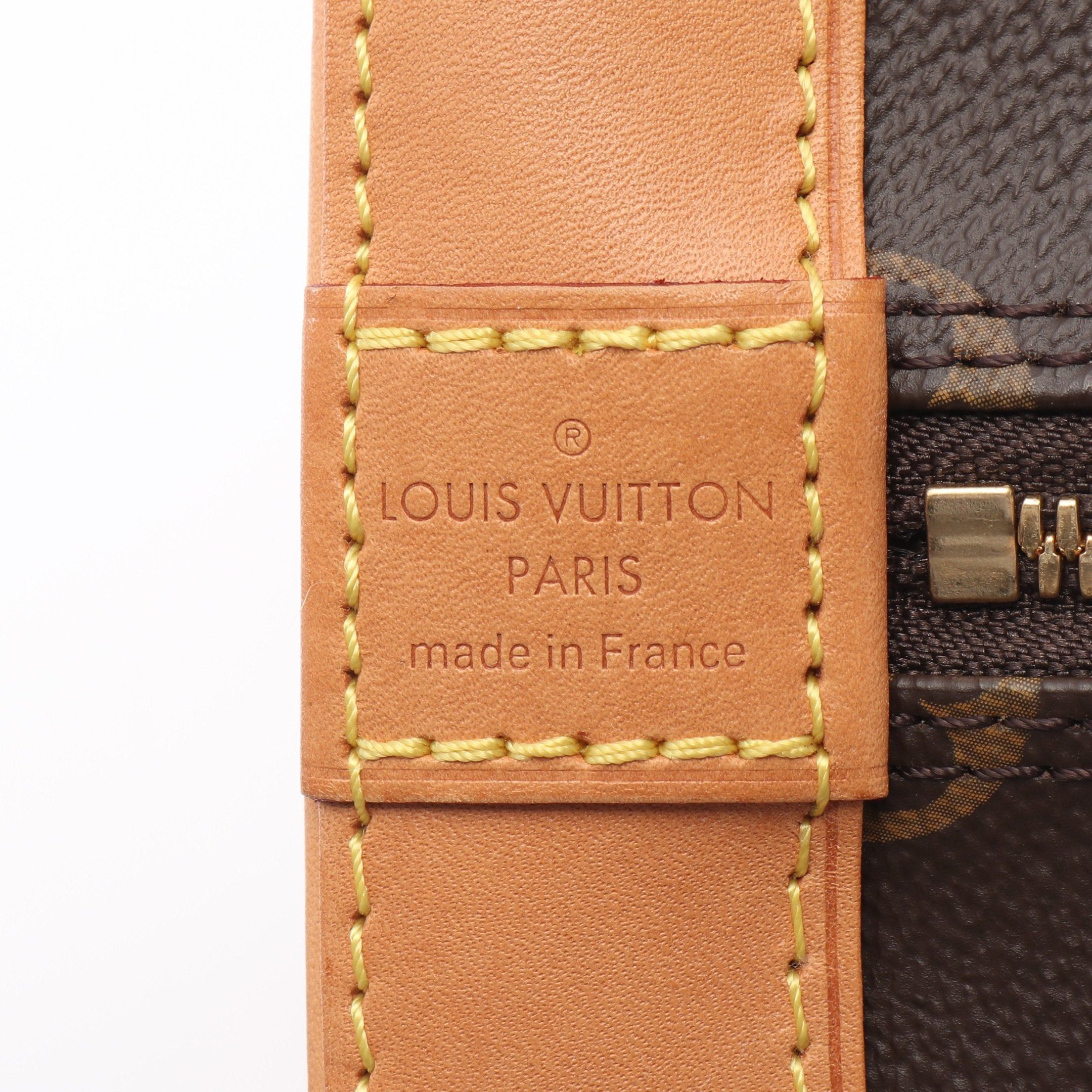 Louis Vuitton Louis Vuitton Alma Monogram Handbag Leather Brown Size ONE SIZE - 4 Thumbnail