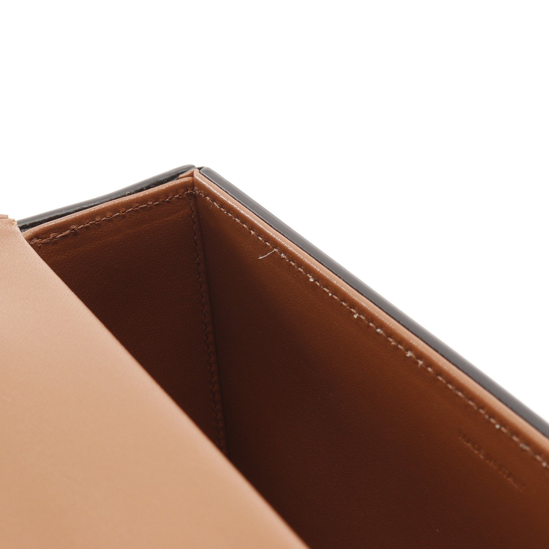 Celine Celine Box Triomphe Handbag Leather Brown Size ONE SIZE - 9 Thumbnail