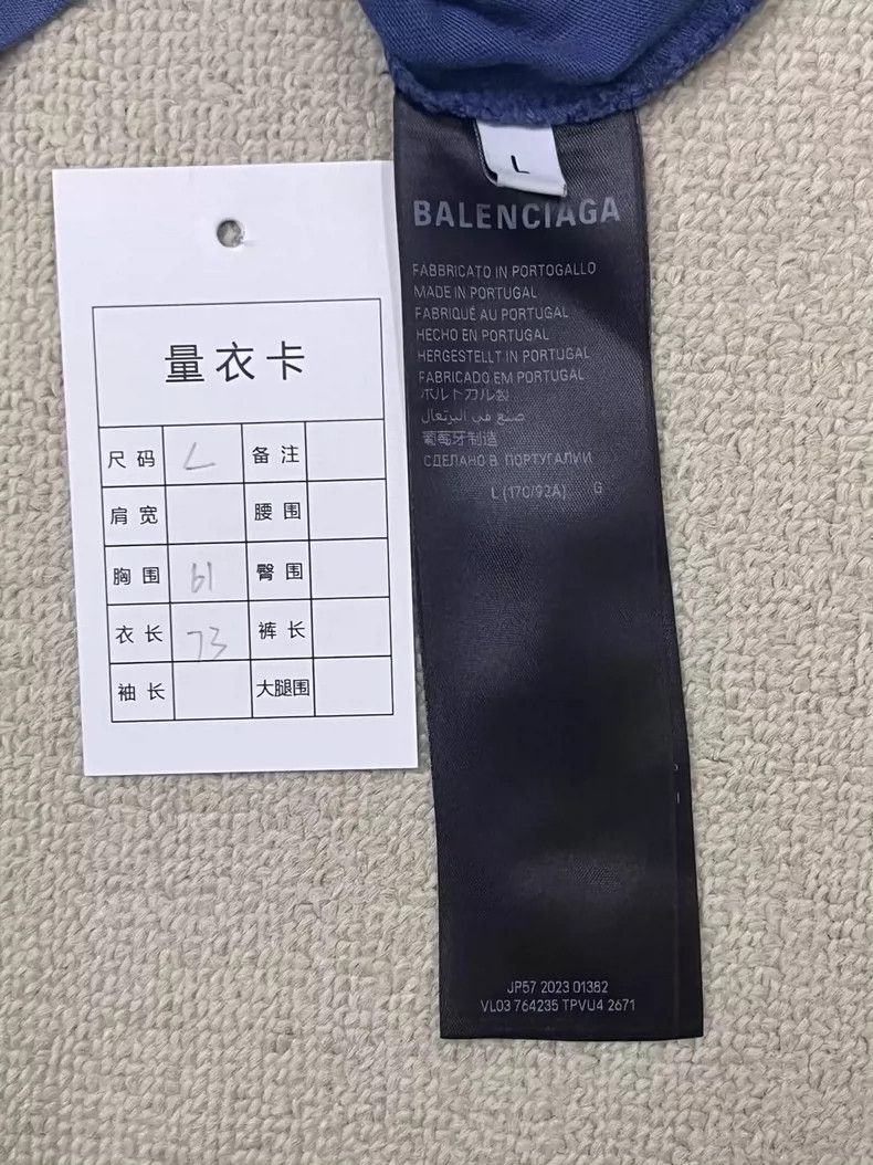 Balenciaga Balenciaga Letter Logo Embroidered Short Sleeve T-shirt-yf Size US L / EU 52-54 / 3 - 5 Thumbnail