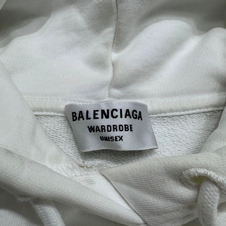 Balenciaga Balenciaga Letter Print Hooded Sweatshirt-yf Size US XS / EU 42 / 0 - 3 Thumbnail