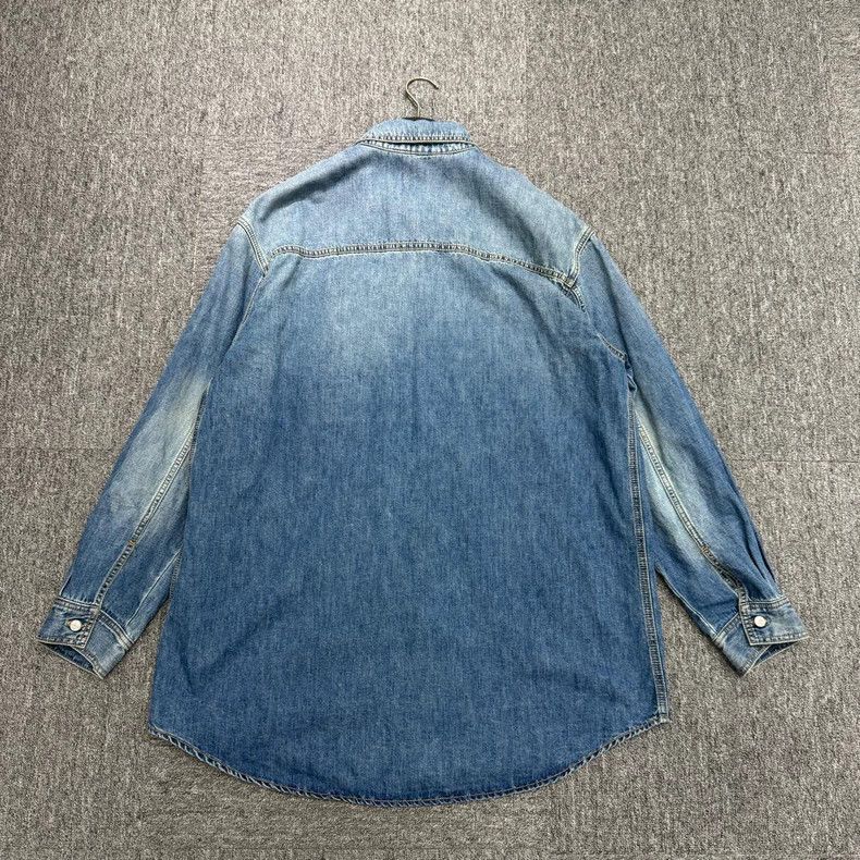 Valentino Valentino Denim and Leather Shirt-yf Size US XXL / EU 58 / 5 - 2 Thumbnail
