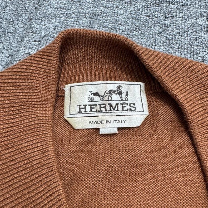 Hermes Hermes Color Block Short Sleeve Knit Sweater-yf Size US M / EU 48-50 / 2 - 4 Thumbnail