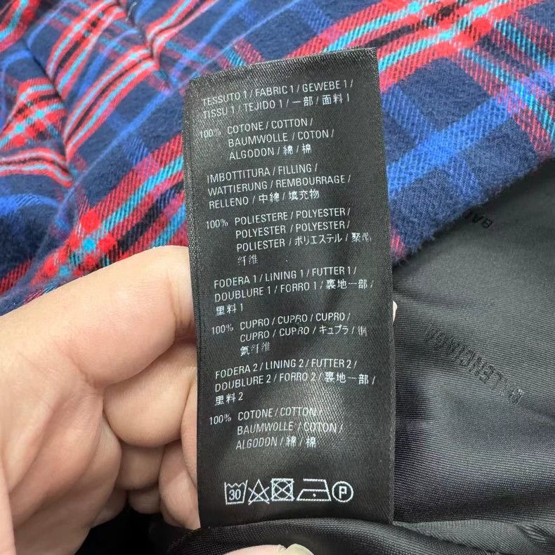 Balenciaga Balenciaga Plaid Cotton Jacket-yf Size US L / EU 52-54 / 3 - 4 Thumbnail