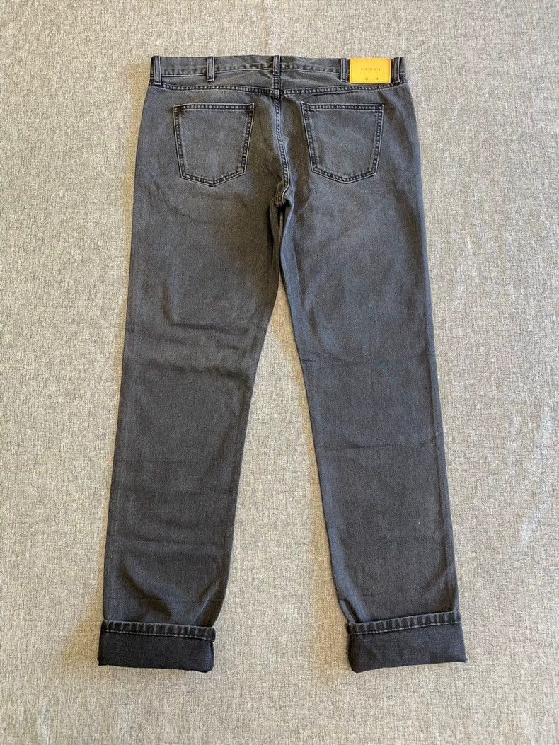 Gucci Gucci Men's Dark Gray Denim Pants-yf Size US 38 / EU 54 - 2 Thumbnail