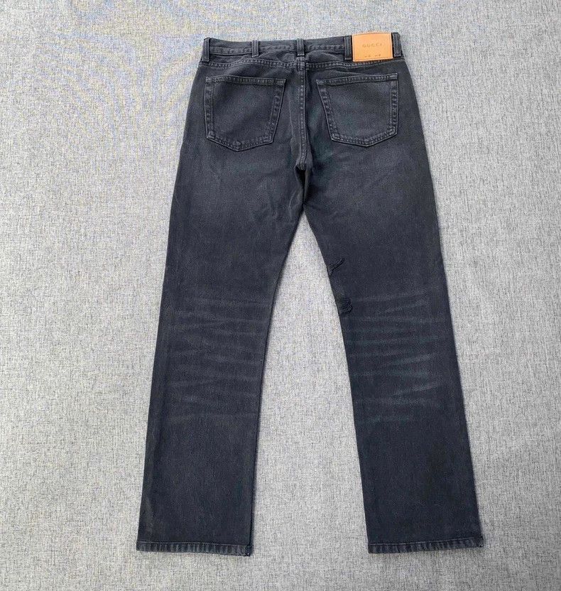Gucci Gucci Embroidered Bird Patch Denim Pants-yf Size US 30 / EU 46 - 2 Thumbnail