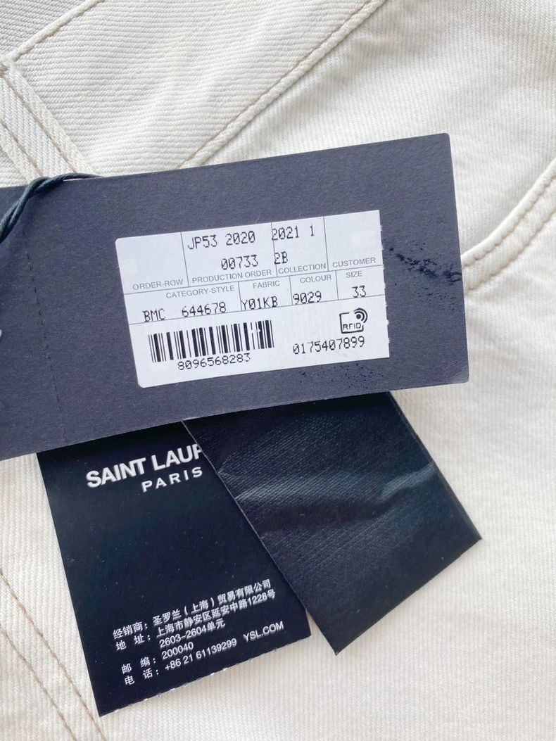 Saint Laurent Paris Saint Laurent SS21 Pocket Denim Pants-yf Size US 33 - 7 Thumbnail