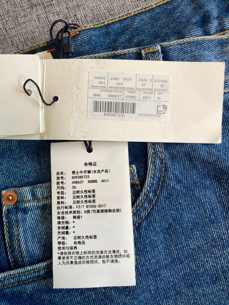 Gucci GUCCI Stone Wash Denim Pants for Men-yf Size US 36 / EU 52 - 7 Thumbnail