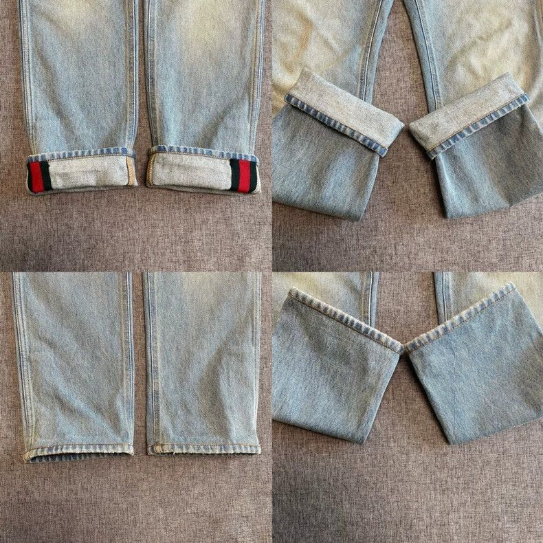 Gucci Gucci Men's Striped Denim Pants Size 32-yf Size US 32 / EU 48 - 4 Thumbnail
