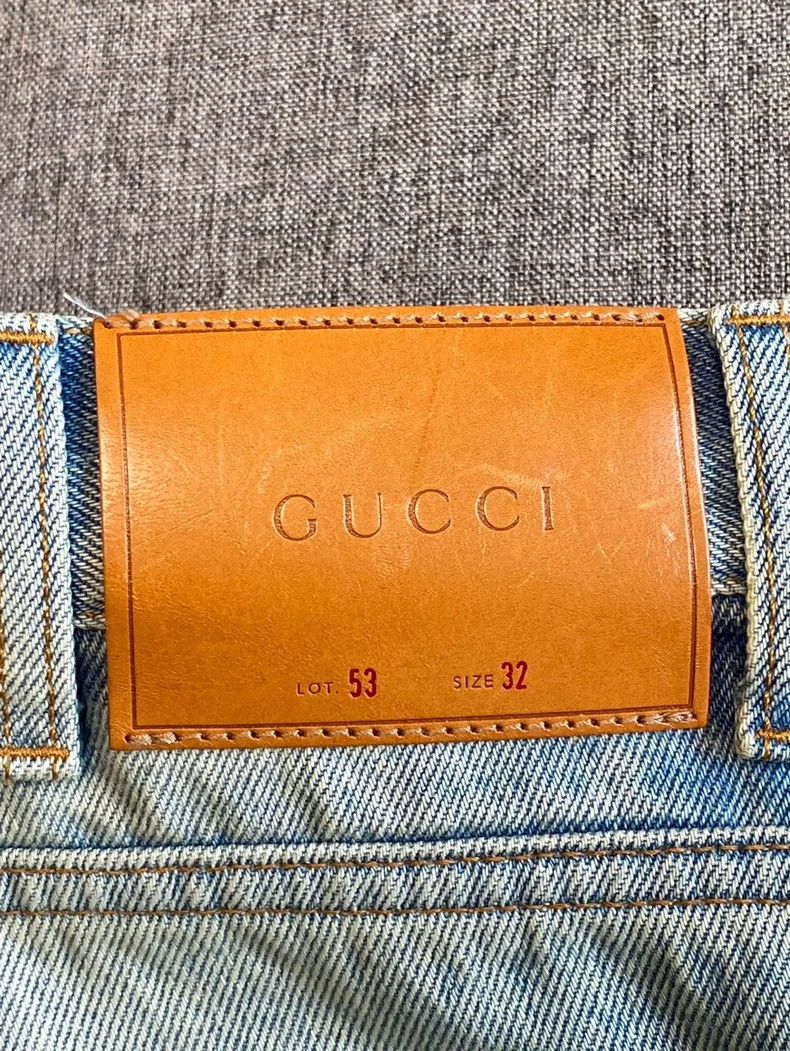 Gucci Gucci Men's Striped Denim Pants Size 32-yf Size US 32 / EU 48 - 6 Thumbnail