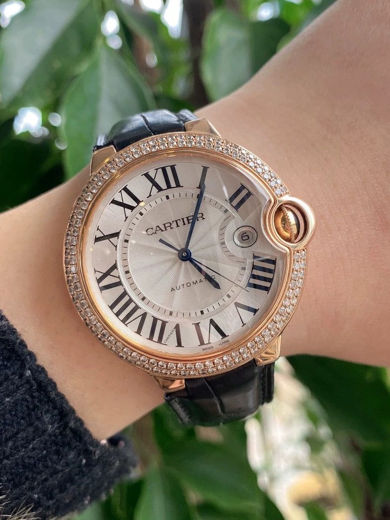 Cartier Cartier Ballon Bleu Rose Gold Diamond Watch-yf Size ONE SIZE - 8 Thumbnail