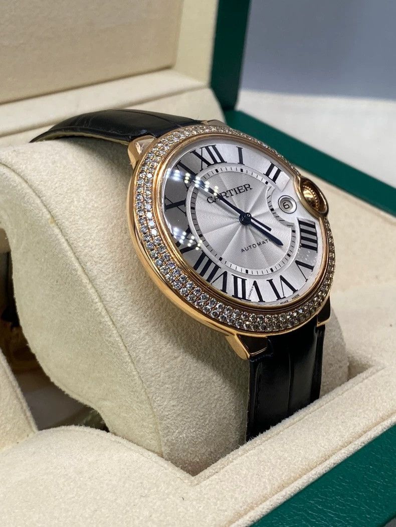 Cartier Cartier Ballon Bleu Rose Gold Diamond Watch-yf Size ONE SIZE - 3 Thumbnail