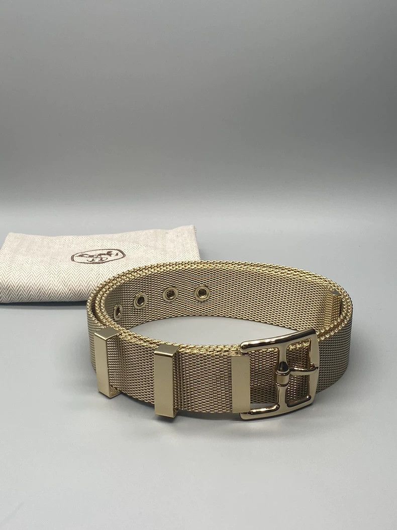 Hermes Hermes Gold Plated Men's Belt Size 95-yf Size ONE SIZE - 3 Thumbnail