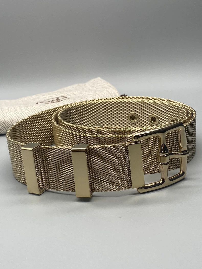 Hermes Hermes Gold Plated Men's Belt Size 95-yf Size ONE SIZE - 2 Thumbnail