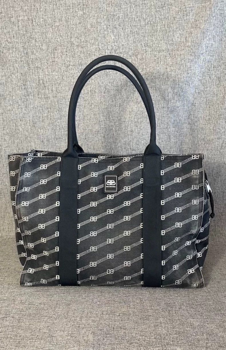 Balenciaga Balenciaga Logo Design Tote Shopping Bag-yf Size ONE SIZE - 2 Thumbnail