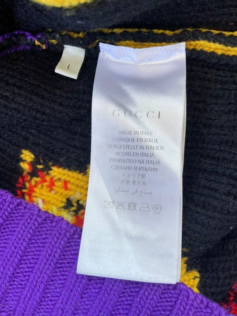 Gucci Gucci Animal Pattern Knitted Sweater Coat-yf Size US L / EU 52-54 / 3 - 8 Thumbnail