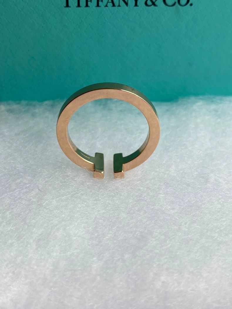 Tiffany & Co. Tiffany 18K Rose Gold Square Ring-yf Size ONE SIZE - 4 Thumbnail