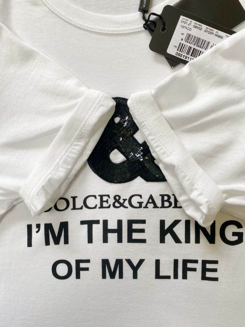 Dolce & Gabbana Dolce & Gabbana Men's Sequined T-Shirt-yf Size US M / EU 48-50 / 2 - 4 Thumbnail