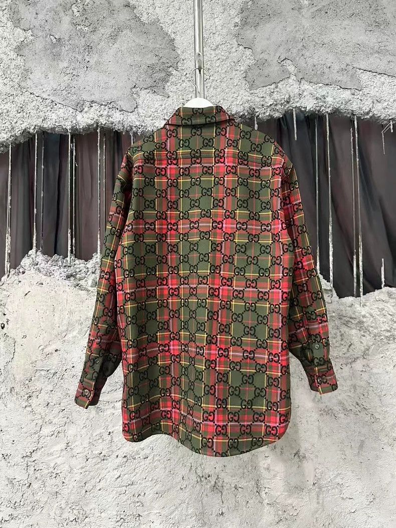 Gucci Gucci Logo Print Jacket Shirt-yf Size US L / EU 52-54 / 3 - 2 Thumbnail