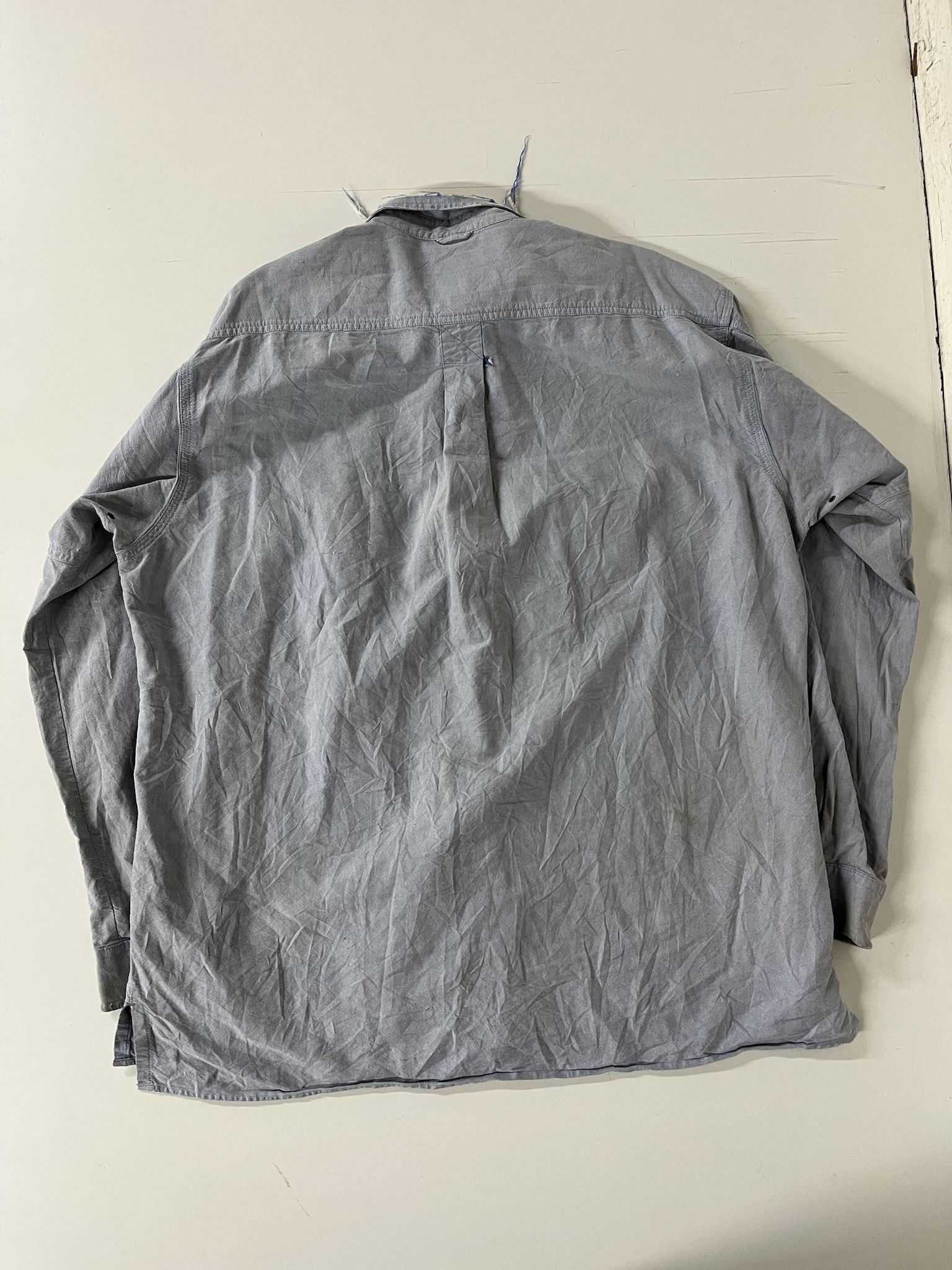 NASCAR × Vintage Vintage 80s/90s Rare Land Roveer Distressed Blue Button Down Size XL Size US XL / EU 56 / 4 - 7 Thumbnail
