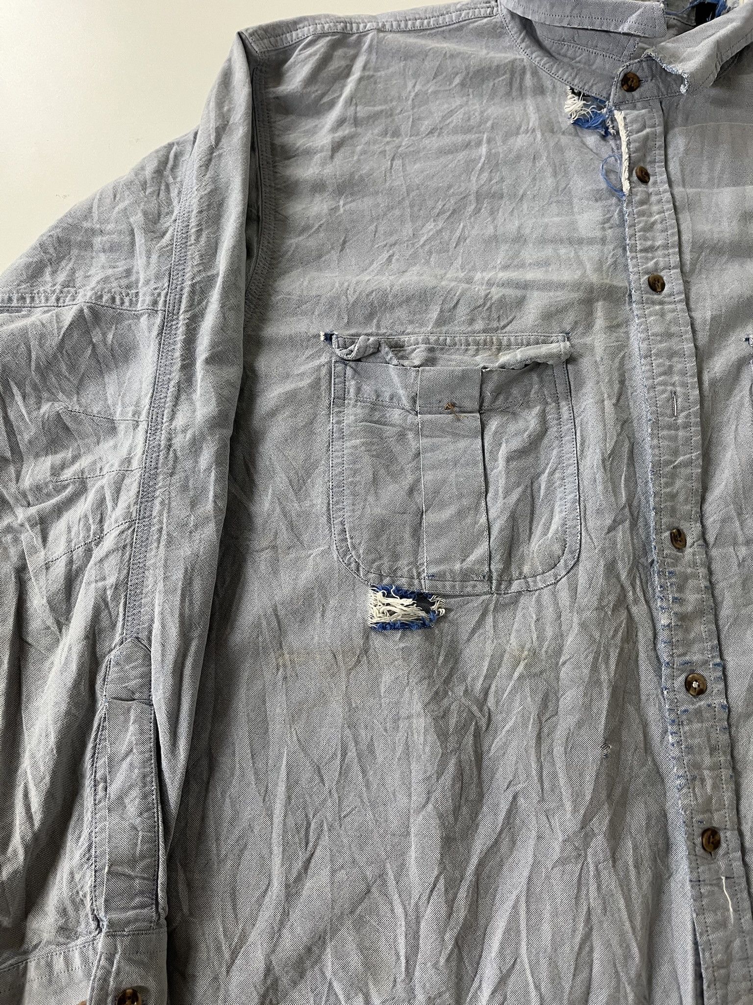 NASCAR × Vintage Vintage 80s/90s Rare Land Roveer Distressed Blue Button Down Size XL Size US XL / EU 56 / 4 - 2 Thumbnail